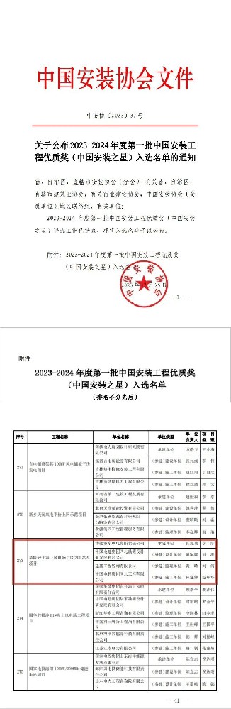 喜報(bào)！成功摘“星”！公司監(jiān)理的項(xiàng)目斬獲中國(guó)安裝工程優(yōu)質(zhì)獎(jiǎng)